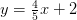 y=\tfrac{4}{5}x+2