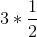 3*\frac{1}{2}