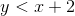 y<x+2
