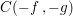 \small C(-f\, ,-g)