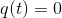 q(t)=0