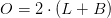 O=2\cdot (L+B)