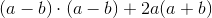 (a-b)\cdot (a-b)+2a(a+b)