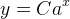 y=Ca^{x}