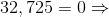 32,725=0\Rightarrow