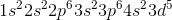 1s^22s^22p^63s^23p^64s^23d^5