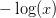 -\log(x)