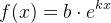f(x)=b\cdot e^{kx}