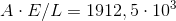 A\cdot E / L = 1912,5\cdot 10^3