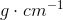g\cdot cm^{-1}