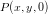 \small P(x,y,0)
