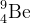 _{4}^{9}\textrm{Be}