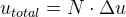 u_{total}=N\cdot \Delta u