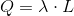 Q=\lambda \cdot L