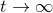 t \rightarrow \infty