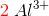 {\color{Red} 2}\; Al^{3+}
