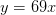 y=69x
