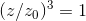 (z/z_0)^3 =1