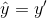 \hat{y} = y^\prime