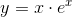y=x\cdot e^x