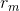 r_{m}