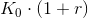 K_0\cdot (1+r)
