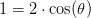 1=2\cdot \cos(\theta )