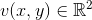 v(x,y) \in \mathbb{R}^2