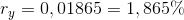 r_y=0,01865=1,865\%