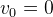 v_0=0