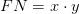 FN=x\cdot y