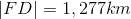 |FD|=1,277 km