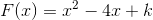 F(x)=x^2-4x+k