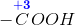 -\overset{\mathbf{\color{Blue} +3}}{C}OOH