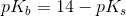 pK_b=14-pK_s