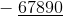 -\; \underline{67890}