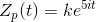 Z_{p}(t)=ke^{5it}