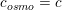 \small c_{osmo}=c