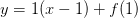 y=1(x-1)+f(1)