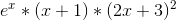 e^x*(x+1)*(2x+3)^2
