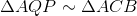 \Delta AQP\sim \Delta ACB