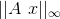 || A \ x||_{\infty}