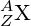 \small _{Z}^{A}\textrm{X}