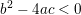 \small b^2-4ac< 0