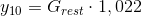 y_{10}=G_{rest}\cdot 1,022