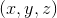 (x,y,z)