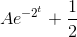 Ae^{-2^t}+\frac{1}{2}