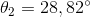\theta_2=28,82\degree