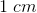 1\; cm