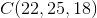 C(22,25,18)